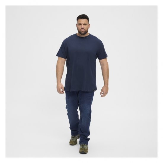 North Latitude Denim 2-Pack T-Shirt Navy Blue - Tricouri - Tricouri Bărbați Mărimi Mari