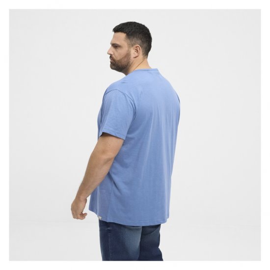 North Latitude Denim Printed Logo T-Shirt Dusty Blue - Tricouri - Tricouri Bărbați Mărimi Mari