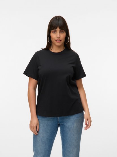 Vero Moda Paulina T-Shirt Black - Tricouri - 