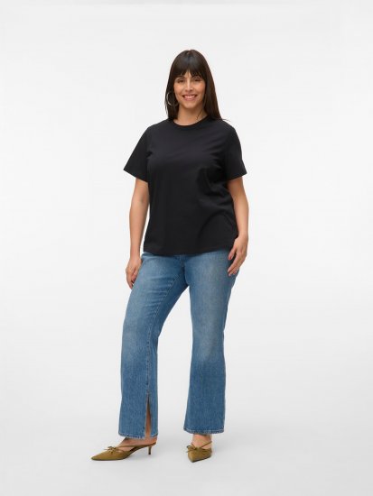 Vero Moda Paulina T-Shirt Black - Tricouri - 