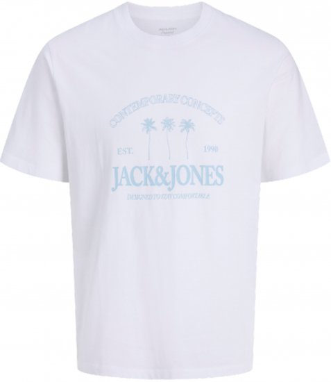 Jack & Jones Nantucket Tricou Alb - Tricouri - Tricouri Bărbați Mărimi Mari