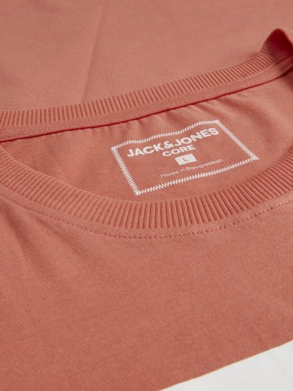 Jack & Jones Spring Logo T-Shirt Pink - Tricouri - Tricouri Bărbați Mărimi Mari