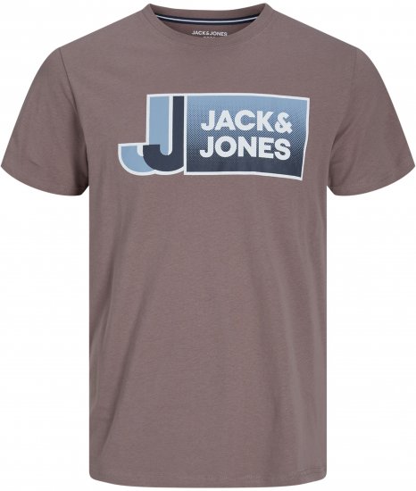 Jack & Jones Logan T-Shirt Brown - Tricouri - Tricouri Bărbați Mărimi Mari