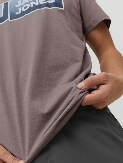 Jack & Jones Logan T-Shirt Brown - Tricouri - Tricouri Bărbați Mărimi Mari