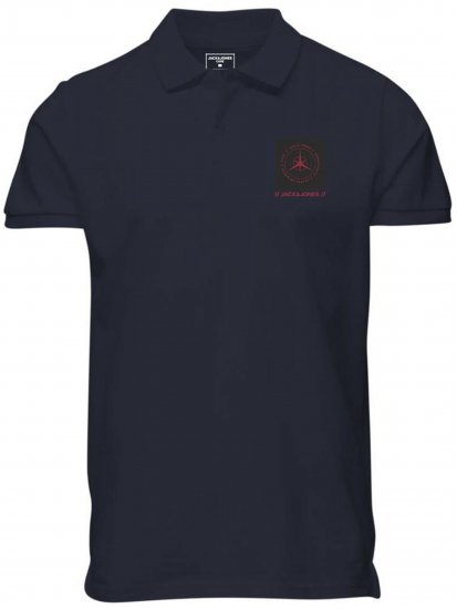 Jack & Jones Conrad Polo Short Sleeve Navy - Tricouri polo - Tricouri Polo Bărbați Mărimi Mari