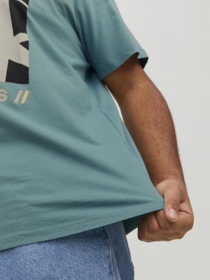 Jack & Jones Conrad T-Shirt Grey - Tricouri - Tricouri Bărbați Mărimi Mari