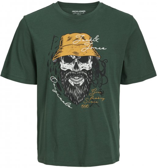 Jack & Jones Roxbury T-Shirt Green - Tricouri - Tricouri Bărbați Mărimi Mari