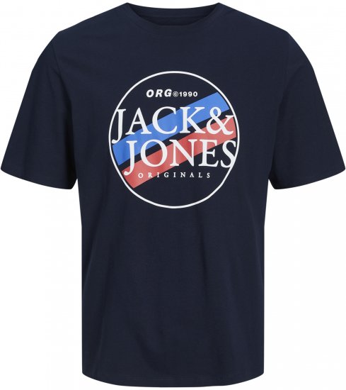 Jack & Jones Codyy T-Shirt Navy - Tricouri - Tricouri Bărbați Mărimi Mari