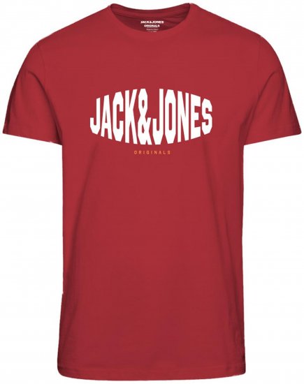Jack & Jones Marque T-Shirt Red - Tricouri - Tricouri Bărbați Mărimi Mari