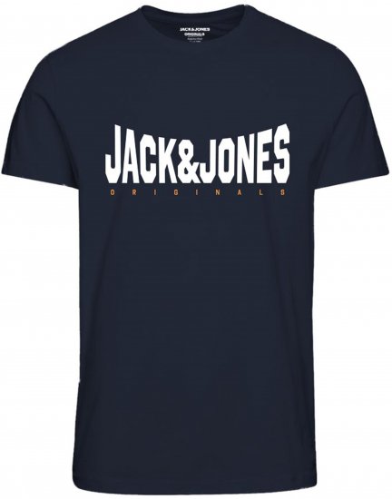 Jack & Jones Marque T-Shirt Navy - Tricouri - Tricouri Bărbați Mărimi Mari