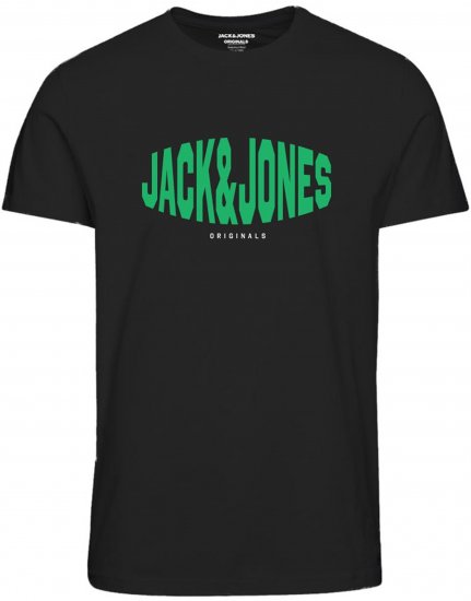 Jack & Jones Marque T-Shirt Black - Tricouri - Tricouri Bărbați Mărimi Mari