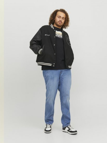 Jack & Jones Copenhagen Photo T-Shirt Black - Tricouri - Tricouri Bărbați Mărimi Mari