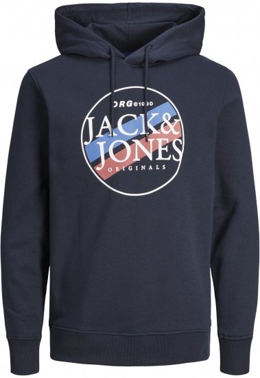 Jack & Jones Codyy Hoodie Navy - Pulovere & hanorace - Pulovere & Hanorace Bărbați Mărimi Mari