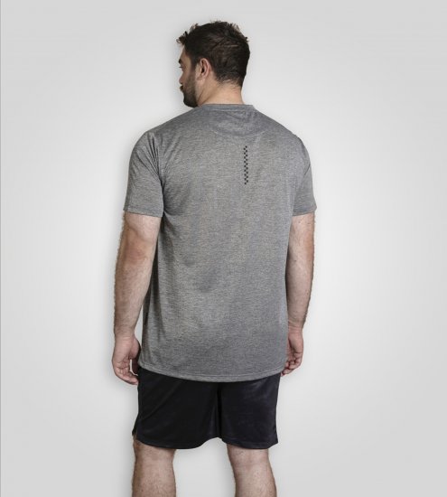 D555 Retford T-Shirt Lightweight Peach Finished Grey - Tricouri - Tricouri Bărbați Mărimi Mari
