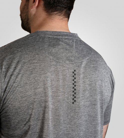 D555 Retford T-Shirt Lightweight Peach Finished Grey - Tricouri - Tricouri Bărbați Mărimi Mari