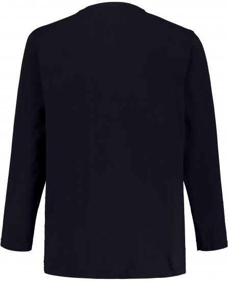 JP1880 Henley T-Shirt Long Sleeve Dark Navy TALL - ÎMBRĂCĂMINTE BĂRBAȚI MT-6XLT - Tall dimensiuni bărbați