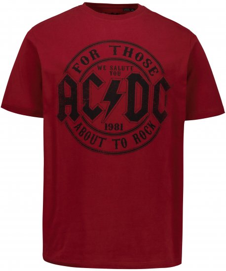 JP1880 AC/DC T-Shirt Rust Red - Tricouri cu trupe - 