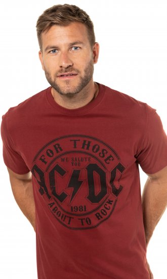 JP1880 AC/DC T-Shirt Rust Red - Tricouri cu trupe - 