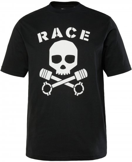 JP1880 T-Shirt Short Sleeve Skull Race Black - Tricouri - Tricouri Bărbați Mărimi Mari