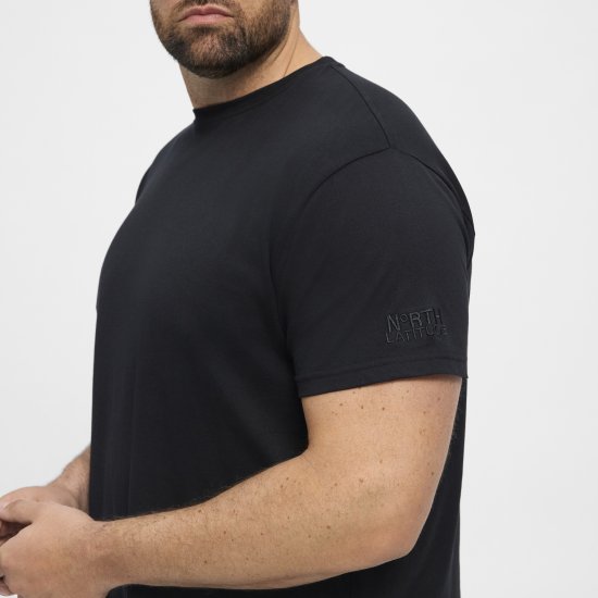North Latitude T-Shirt O-Neck Black TALL - TALL T-shirts - 