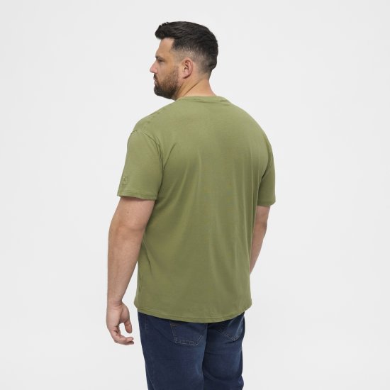 North Latitude T-Shirt O-Neck Olive Green TALL - TALL T-shirts - Tricouri pentru Bărbați Înalți