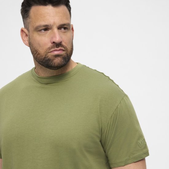 North Latitude T-Shirt O-Neck Olive Green TALL - TALL T-shirts - Tricouri pentru Bărbați Înalți