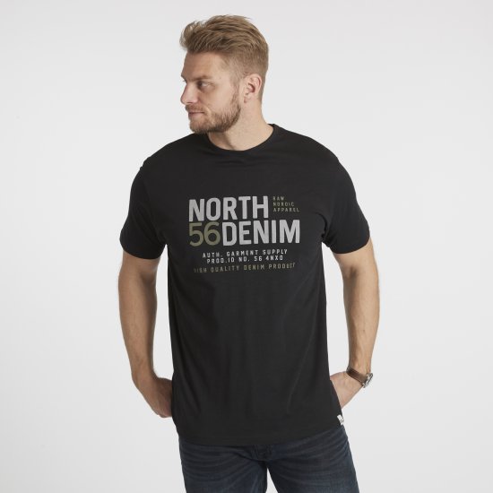 North Latitude Denim Printed T-Shirt Black TALL - TALL T-shirts - 