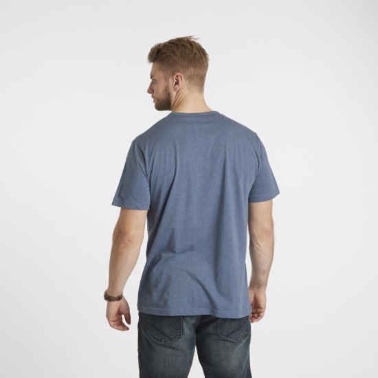 North Latitude Denim Printed T-Shirt Blue Melange TALL - TALL T-shirts - 