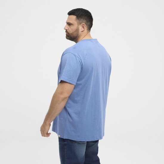 North Latitude Denim Printed Logo T-Shirt Dusty Blue TALL - TALL T-shirts - Tricouri pentru Bărbați Înalți