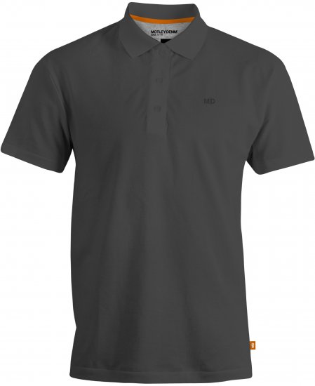 Motley Denim Bratislava Polo Charcoal - Tricouri polo - Tricouri Polo Bărbați Mărimi Mari