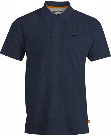 Motley Denim Bratislava Polo Dark Indigo - Tricouri polo - Tricouri Polo Bărbați Mărimi Mari