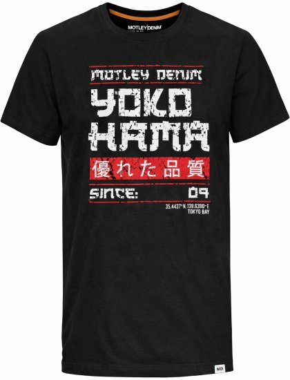 Motley Denim Swindon T-shirt Black - Tricouri - Tricouri Bărbați Mărimi Mari
