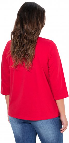 Ulla Popken City Name Graphic Tee Lychee - Tricouri imprimate pentru femei - 