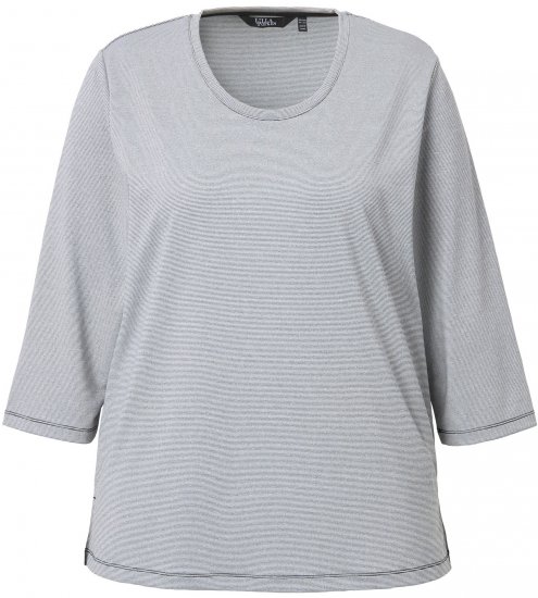 Ulla Popken Decorative Seam Short Sleeve Tee Grey - Tricouri - 