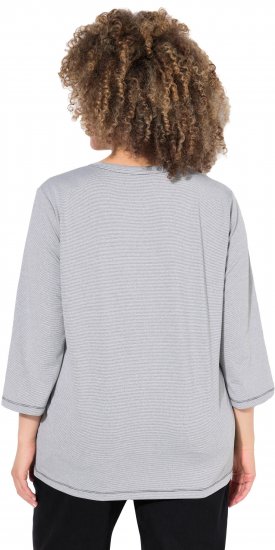 Ulla Popken Decorative Seam Short Sleeve Tee Grey - Tricouri - 