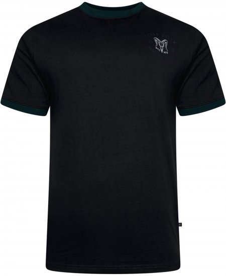 Kam Jeans 5793 Cedar Creek Reverse Print Tee Black - Tricouri - Tricouri Bărbați Mărimi Mari