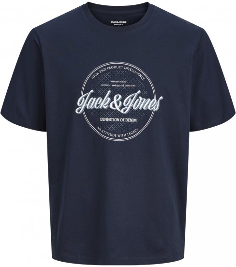 Jack & Jones Dover Denim O-Neck T-Shirt Blue - Tricouri - Tricouri Bărbați Mărimi Mari