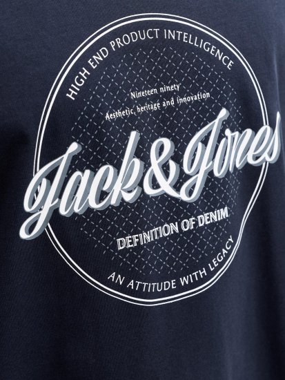 Jack & Jones Dover Denim O-Neck T-Shirt Blue - Tricouri - Tricouri Bărbați Mărimi Mari