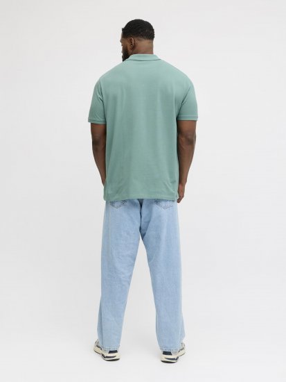 Jack & Jones College Logo Short Sleeve Polo Turquoise - Tricouri polo - Tricouri Polo Bărbați Mărimi Mari