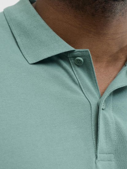 Jack & Jones College Logo Short Sleeve Polo Turquoise - Tricouri polo - Tricouri Polo Bărbați Mărimi Mari