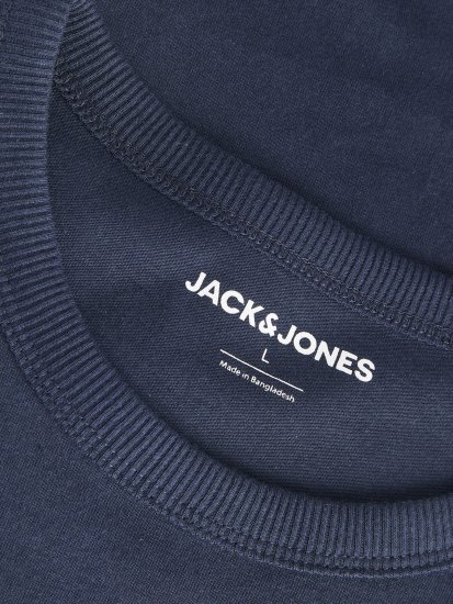 Jack & Jones College Logo Crew Neck T-Shirt Blue - Tricouri - Tricouri Bărbați Mărimi Mari