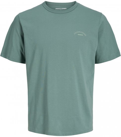 Jack & Jones College Logo Crew Neck T-Shirt Turquoise - Tricouri - Tricouri Bărbați Mărimi Mari