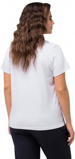 Ulla Popken BISOUS Short Sleeve Graphic Tee Snow White - Tricouri imprimate pentru femei - 