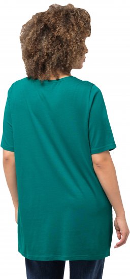Ulla Popken Essential Front Pleat Tee Dark Emerald - Tricouri - 