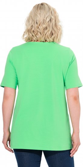 Ulla Popken Essential Notch Neck Stretch Tee Mint Green - Tricouri - 