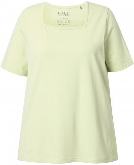 Ulla Popken Essential Square Neck Stretch Tee Pistachio - Tricouri - 