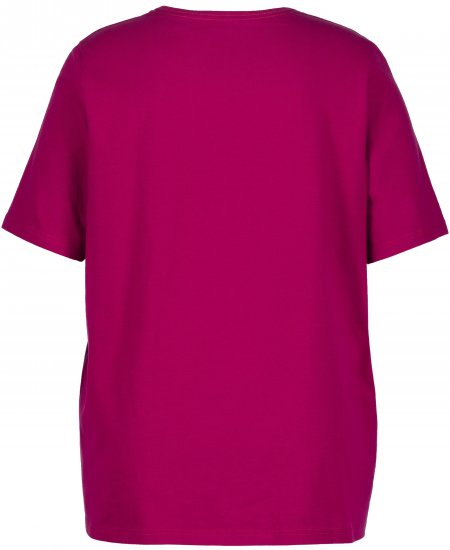 Ulla Popken Essential Square Neck Stretch Tee Magnolia Red - Tricouri - 