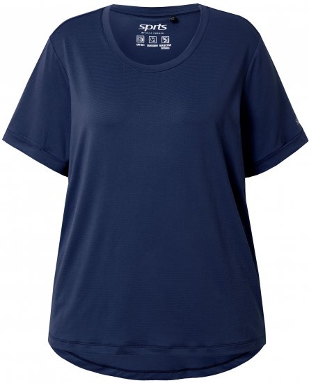 Ulla Popken UPF 50 Quick Drying Tee Navy - Tricouri - 