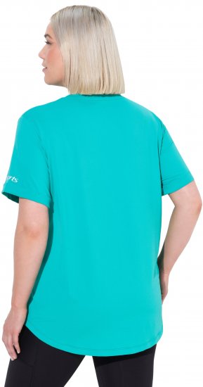 Ulla Popken UPF 50 Quick Drying Tee Turquoise - Tricouri - 