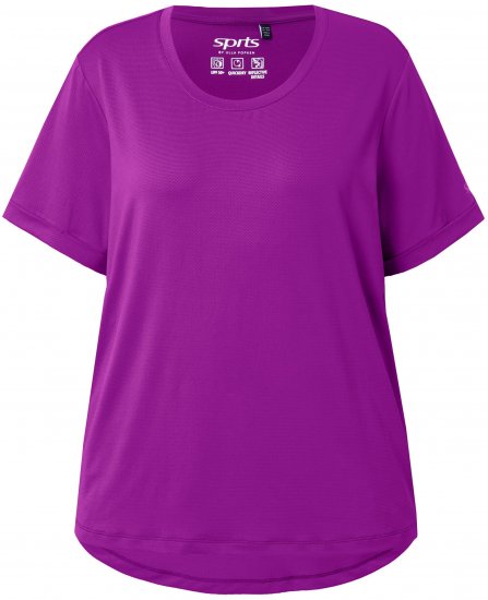 Ulla Popken UPF 50 Quick Drying Tee Blackberry - Tricouri - 
